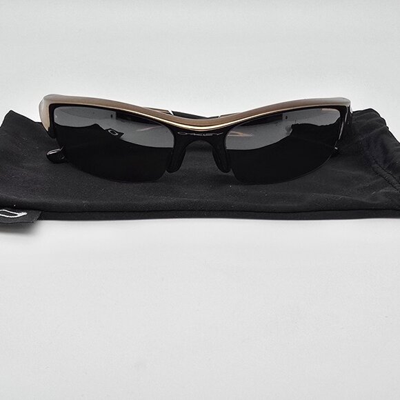 Oakley 24-119 Flak Jacket Black Chrome Polarized Tungsten Iridium Sunglasses